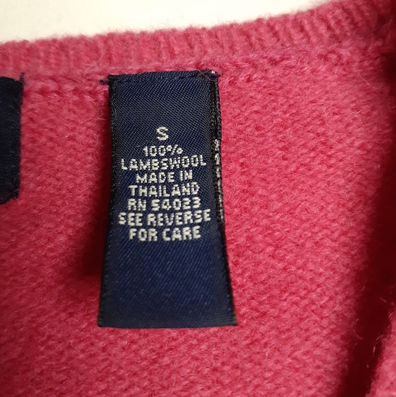 Gap sweater. 100% Lambs wool. Crimson - Picture 5 of 7